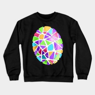 Colorful Mosaic Easter Egg Decoration For Easter Crewneck Sweatshirt